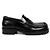 Dries Van Noten Mocassini in pelle a punta quadrata neri Nero - vista 2