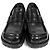 Dries Van Noten Mocassini in pelle a punta quadrata neri Nero - vista 6