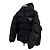 Prada Giacca in piuma con cappuccio in gabardine di nylon per donne nera Nero
