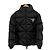 Prada Giacca in piuma con cappuccio in gabardine di nylon per donne nera Nero - vista 3
