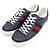 Gucci Sneakers Ace da uomo in tela GG Supreme nero marino con WEB - vista 3