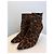 Botas de tornozelo de pelo de bezerro com estampa de onça Saint Laurent Estampa de leopardo - vista 2