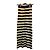 Falda maxi de punto a rayas Nanushka Negro Beige