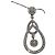 Boucheron Platin Diamant Halskette Wassertropfen Form 2.07 ct Silber