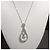 Boucheron Platin Diamant Halskette Wassertropfen Form 2.07 ct Silber - Ansicht 2