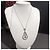 Boucheron Platin Diamant Halskette Wassertropfen Form 2.07 ct Silber - Ansicht 3