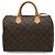Borsa a mano Speedy 30 Monogramma Louis Vuitton Marrone - vista 2