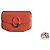 Borsa a spalla Hermès in pelle EL rosso salmone fibbia argento