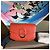 Borsa a spalla Hermès in pelle EL rosso salmone fibbia argento - vista 2