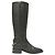 Timeless Schwarze Leder-Reitstiefel Chanel CC Chain