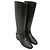 Timeless Schwarze Leder-Reitstiefel Chanel CC Chain - Ansicht 5