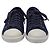 Baskets basses à bout capé Prada Sport en daim bleu marine - vue 2