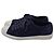 Baskets basses à bout capé Prada Sport en daim bleu marine - vue 4