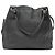 Bolsa tote Prada Vitello Daino em couro preto - vista 3