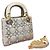 Borsa Dior Duchess con perle grigie a tre parti in agnello Grigio
