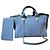 Borsa Tote Chanel Blu in Tessuto Piccola
