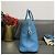 Borsa Hermès Lovecraft 35 in pelle blu denim - vista 2