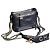 Zaino Chanel piccolo Blu Nero in pelle con catena