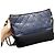 Chanel Wanderer Medium Blau Leder Tasche mit schwarzer Kette