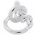 Hermès Croisette MM Bandring Silber - Ansicht 3