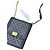 Borsa a tracolla Chanel Leboy Verticale nera e oro in pelle litchi Nero