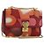 Borsa a spalla in pelle Valentino rossa oro Auth bs34661A Rosso D'oro