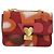 Borsa a spalla in pelle Valentino rossa oro Auth bs34661A Rosso D'oro - vista 13