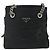 Tote PRADA Kettentasche Nylon Schwarz Silber Auth bs34649 - Ansicht 13