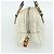 Borsa Boston in pelle Gucci Bamboo bianca e oro 154376 Auth ep14116 Bianco D'oro - vista 3