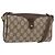 Borsa Sherry Line GG Supreme Web di GUCCI in PVC beige e oro 89 02 018 Auth 176741 D'oro