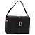 Pochette Vanity Christian Dior in Nylon Nero Argento Auth ep14195
