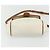 Céline Borsa a Spalla in Tela Macadam CELINE in Pelle PVC Bianco e Oro Auth ep14261 D'oro - vista 5