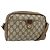 Borsa Sherry Line GG Supreme Web di GUCCI in PVC beige e oro 116 02 089 Auth ep14174 D'oro