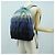 CHANEL Zaino Doudone in nylon blu argento CC Auth mr2366SAM - vista 24