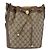 Borsa Sherry Line GG Supreme Web di GUCCI in PVC beige e oro 72 02 034 Auth 176268 D'oro - vista 13