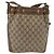 Borsa Sherry Line GG Supreme Web di GUCCI in PVC beige e oro 72 02 034 Auth 176268 D'oro - vista 2