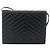 SAINT LAURENT Borsa a Spalla Pelle Nera Argento Auth 176228 Nero - vista 2