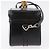 Borsa a mano Vanity in pelle Gucci Bamboo 2 in 1 Nero Argento Auth 175718 - vista 4