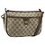 Borsa Gucci GG Supreme Web Sherry Line PVC Beige Oro 89 02 077 Auth bs34659 D'oro