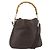 Borsa a mano in pelle GUCCI Bamboo 2way Marrone Oro 001 1998 1638 Auth 175794