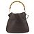 Borsa a mano in pelle GUCCI Bamboo 2way Marrone Oro 001 1998 1638 Auth 175794 - vista 13