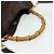 Borsa a mano in pelle GUCCI Bamboo 2way Marrone Oro 001 1998 1638 Auth 175794 - vista 7