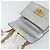 Borsa a Spalla con Catena GUCCI in Pelle Oro Argento 409487 Auth ka4117 D'oro - vista 10