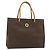 Céline Borsa tote in tela Macadam CELINE in pelle PVC marrone oro Auth bs34711 D'oro