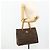 Céline Borsa tote in tela Macadam CELINE in pelle PVC marrone oro Auth bs34711 D'oro - vista 22