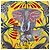 Hermès HERMES Sciarpa Carré 90 "LA MARCHE DU ZAMBEZE" Sete Multicolore Auth 176082V - vista 6