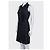 Vestido plissado de seda preta Chanel tamanho 34 usado - vista 2