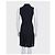 Vestido plissado de seda preta Chanel tamanho 34 usado - vista 3