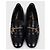 Timeless Chanel Black Leather CC Logo Ballet Flats - Size 38.5 pre-owned - view 2