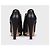 Chanel Black Leather Checkered Embroidery Ankle Boots Sz 37.5 pre-owned - view 4